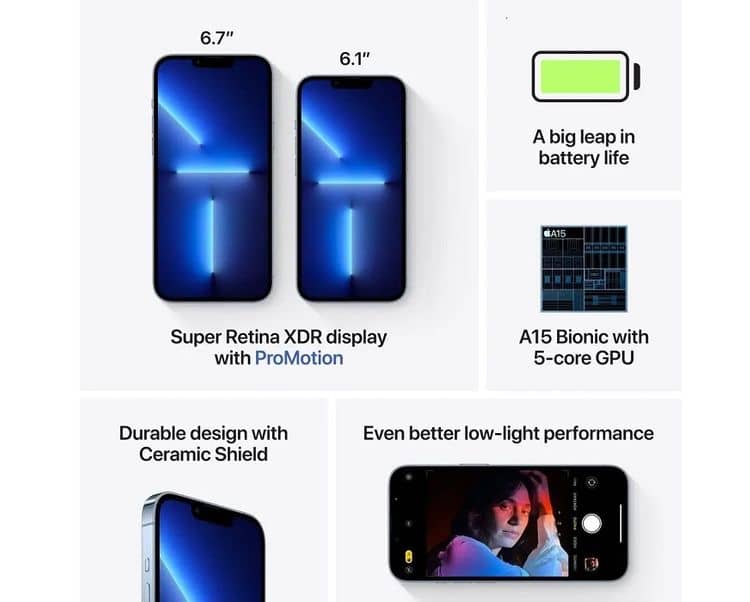 Apple iPhone 13 Pro porovnanie