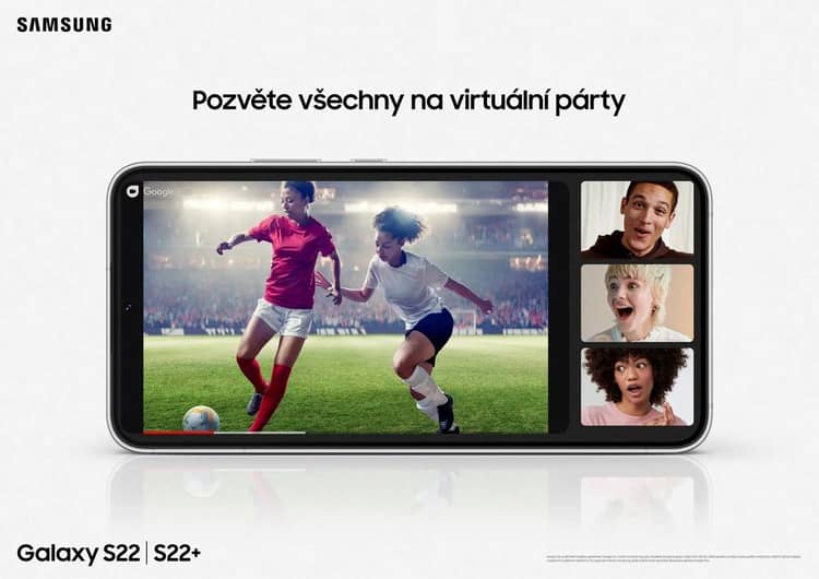 Mobil Samsung Galaxy S22 virtuálna párty