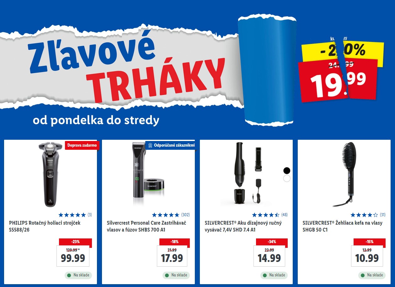 Lidl.sk zľavové trháky