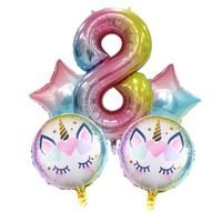 Set narodeninových balónov s jednorožcom