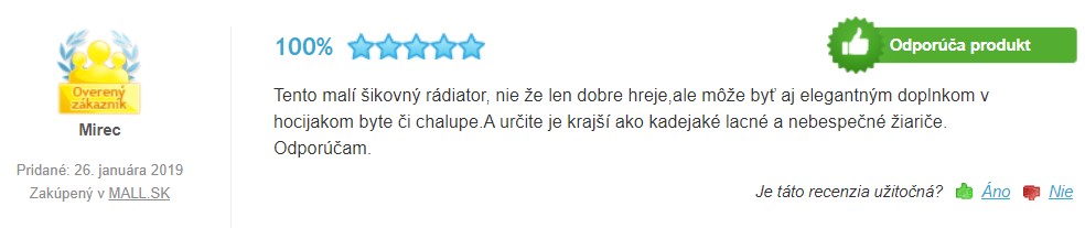 Skúsenosti s olejovým radiátorom Sencor SOH 3209WH