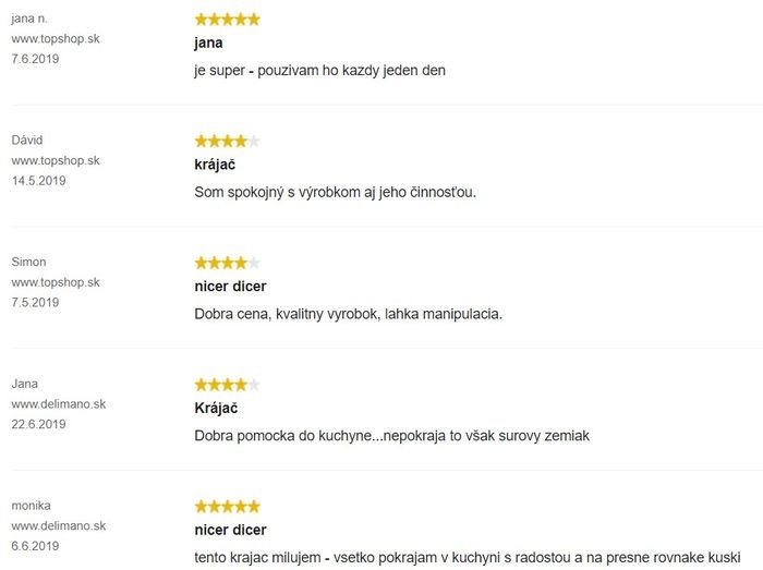 Recenzie a skúsenosti s krájačom Nicer Dicer Quick Delimano