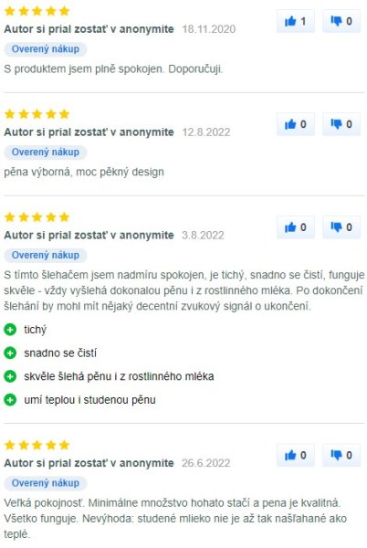 Recenzie a skúsenosti s napeňovačom mlieka Lauben Milk Frother 550BC