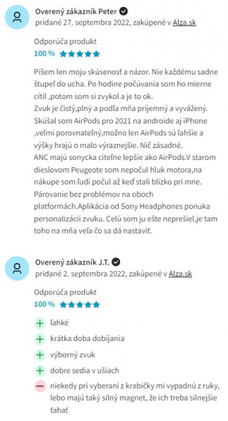 Recenzie a skúsenosti s bezdrôtovými slúchadlami do uší Sony WF-1000XM4