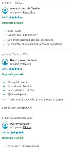 Recenzie a skúsenosti so slúchadlami do uší Xiaomi Mi AirDots