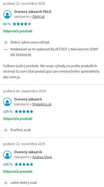 Recenzie a skúsenosti so Sony HT-X8500