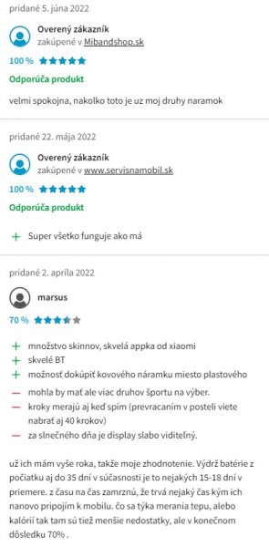 Recenzie a skúsenosti s chytrým náramkom Xiaomi Mi Band 4