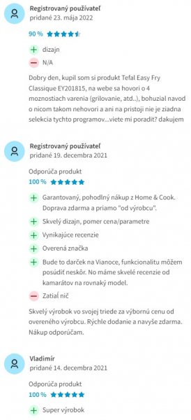 Recenzie a skúsenosti s teplovzdušnou fritézou Tefal EY201815