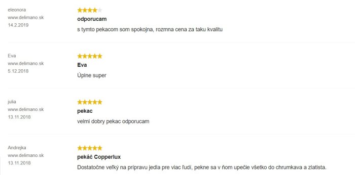 Recenzie a skúsenosti s pekáčom Delimano Stone Legend CopperLUX