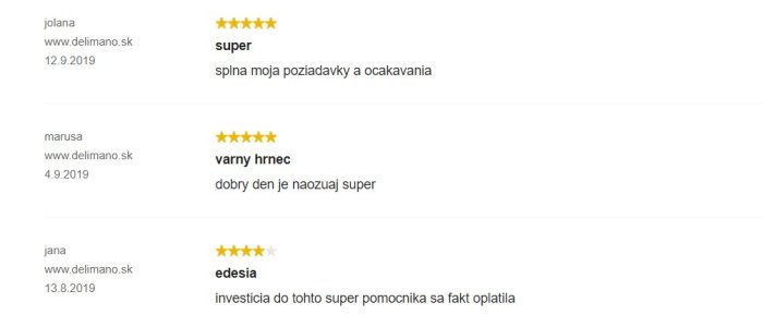 Recenzie a skúsenosti s Delimano Varným systémom Edesia