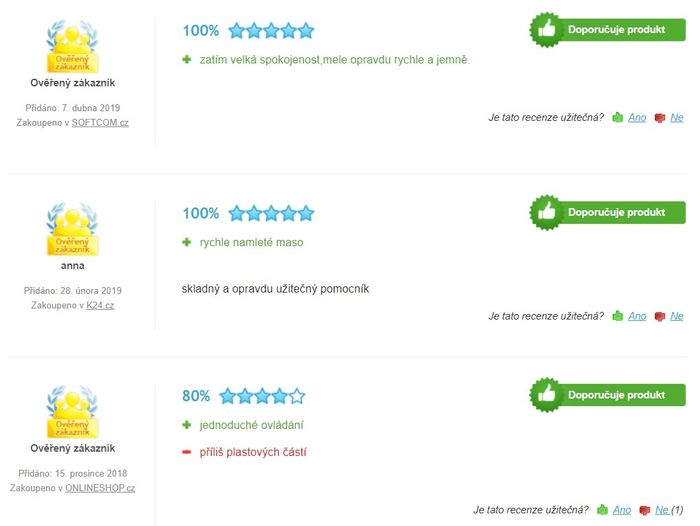 Recenzie a skúsenosti s mlynčekom na mäso Tefal NE105838