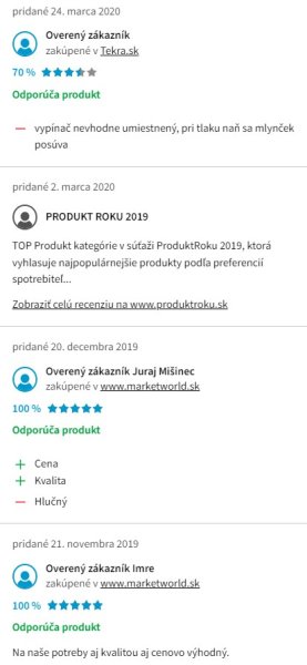 Recenzie a skúsenosti s mlynčekom na mäso Tefal NE105838