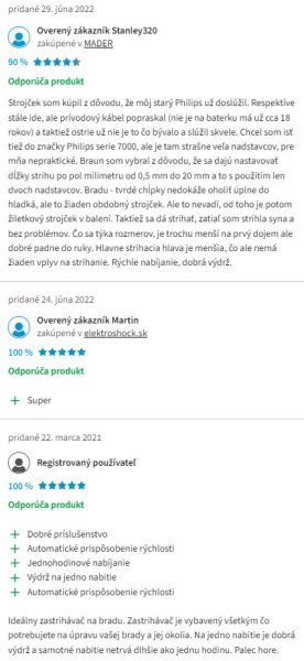 Recenzie a skúsenosti so zastrihávačom Braun BT 7220