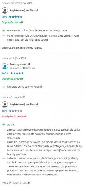 Recenzie a skúsenosti so zastrihávačom Philips BT7210/15