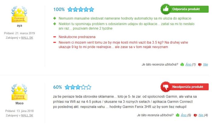 Recenzie a skúsenosti s diagnostickou váhou Garmin Index Smart Scale