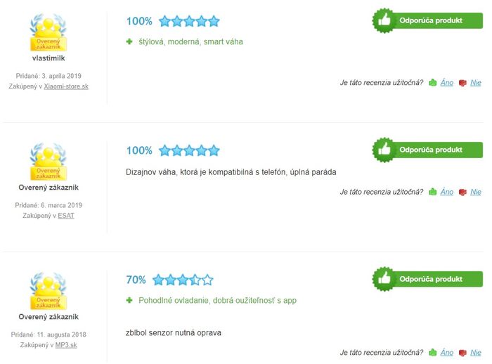 Recenzie a skúsenosti s osobnou váhou Xiaomi Mi Smart Scale