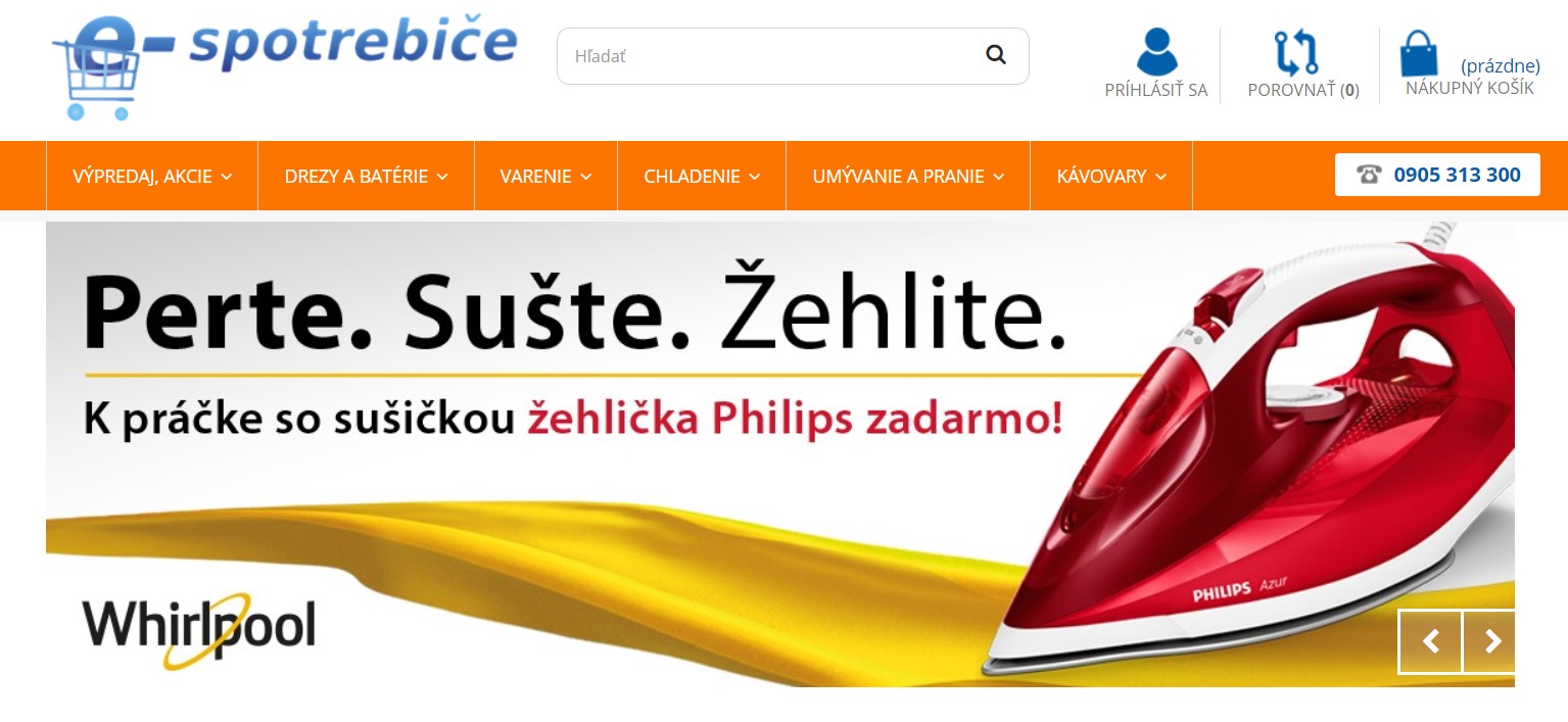 Internetový obchod e-spotrebice.sk