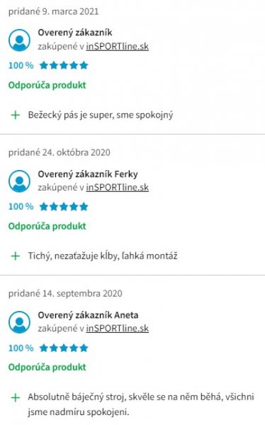 Recenzie a skúsenosti s bežeckým pásom inSPORTline Mystral