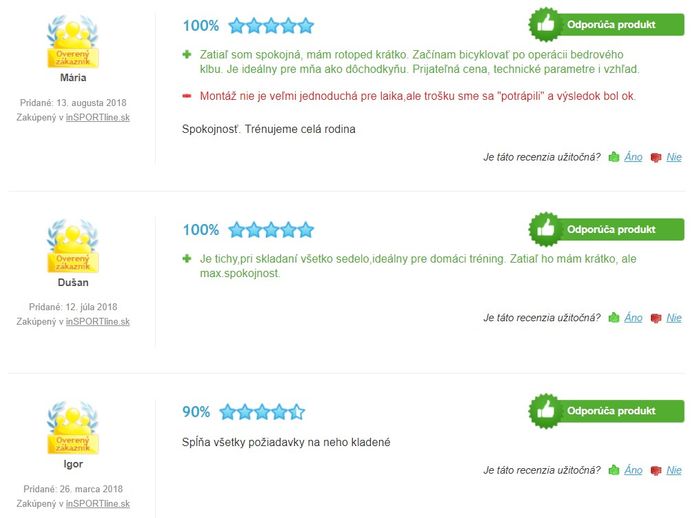 Recenzie a skúsenosti s rotopedom inSPORTline Klegan