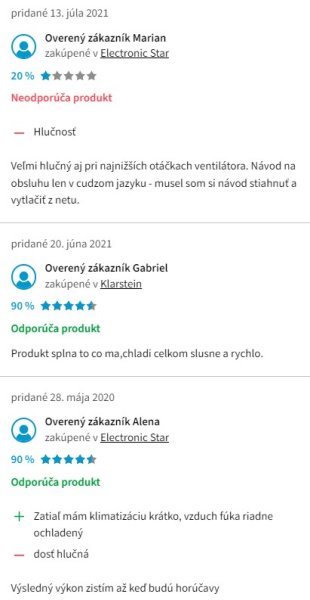 Hodnotenie a skúsenosti s klimatizáciou Klarstein New Breeze 7