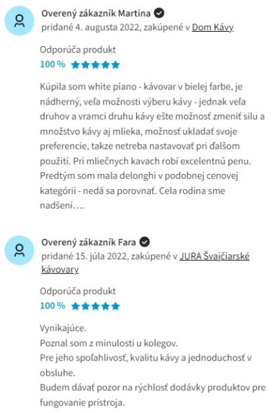 Recenzie a skúsenosti s automatickým kávovarom Jura E8