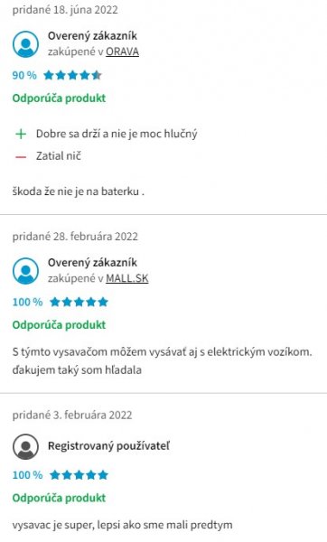 Recenzie a skúsenosti s vysávačom Orava VY 222