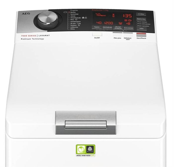 AEG ProSteam LTX7C562C práčka s vrchným plnením