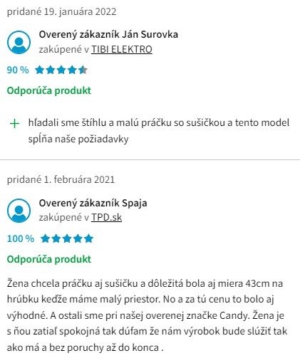 Recenzie a skúsenosti s práčkou so sušičkou Candy CSWS4 3642DE/2-S