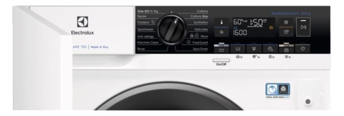 Electrolux EW7W368SI ovládací panel