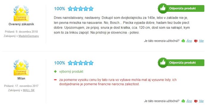 Recenzie a skúsenosti so samočistiacou rúrou Bosch HRG675BS1