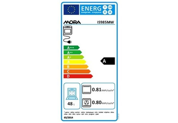 Mora IS 985 MW energetický štítok