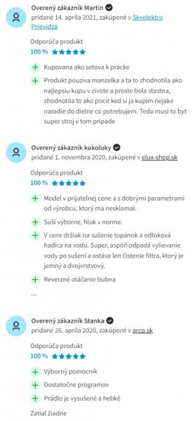 Recenzie a skúsenosti so sušičkou bielizne Electrolux EW8H458BC