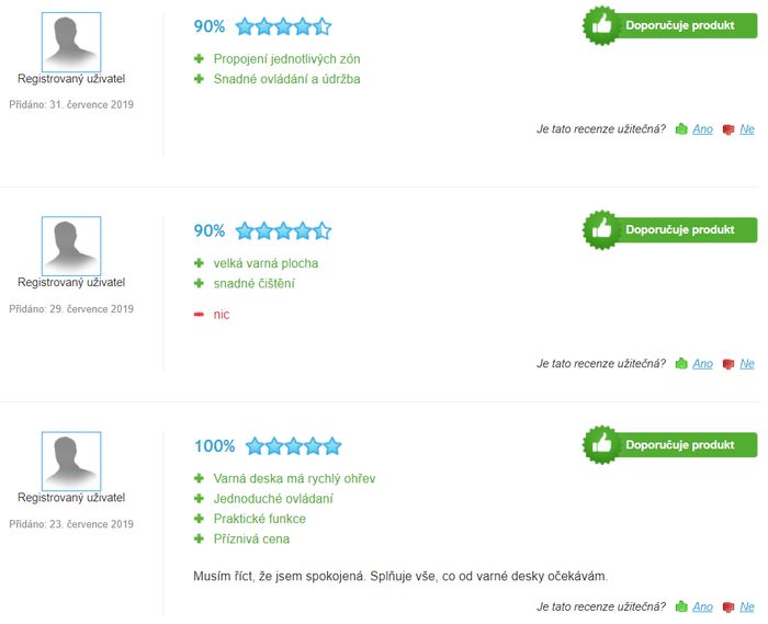 Recenzie a skúsenosti s indukčnou vanrou doskou Gorenje IS 645 BG