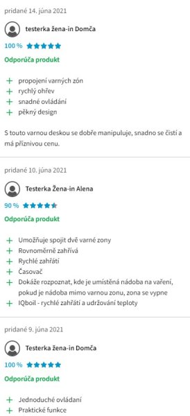 Recenzie a skúsenosti s indukčnou vanrou doskou Gorenje IS 645 BG