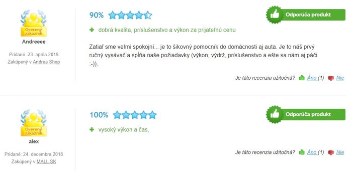 Recenzie a skúsenosti s ručným vysávačom ETA 3423 90000