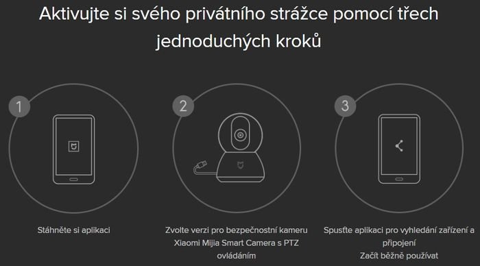 Aktivácia kamery Xiaomi Mi Home Security Camera 360° 1080P