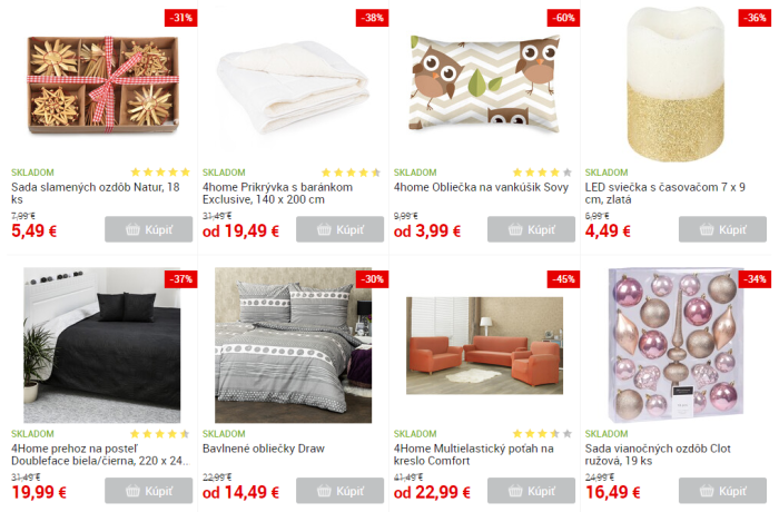 Black Friday 4home – zlacnené vianočné ozdoby