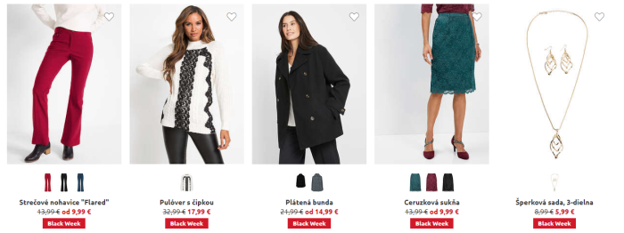 Black Friday Bonprix – zľavy na poblečenie