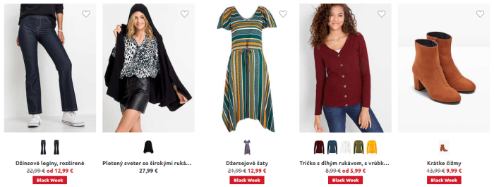 Black Friday Bonprix – zlacnené dámske šaty