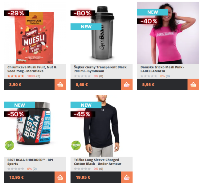 Black Friday GymBeam – zlacnené produkty