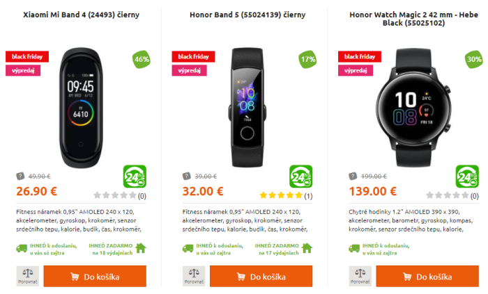 Black Friday v Hej – zľavnené fitness hodinky