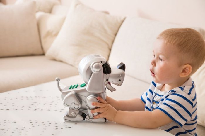 Robotický pejsek vhodný pro malé dítě