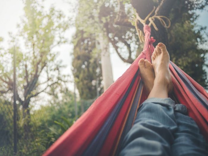 Outdoorová hamaka na turistiku