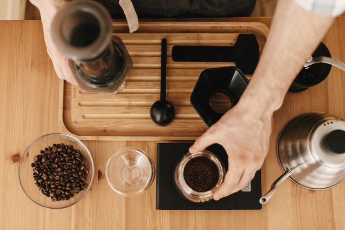 Standardní metoda přípravy kávy