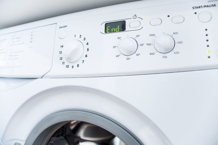 Ukončení pracího programu automatické pračky
