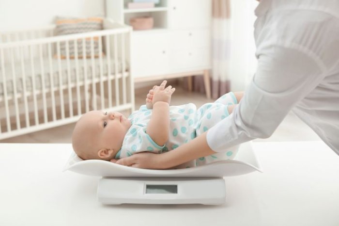 Digitálna dojčenská váha na váženie novorodencov