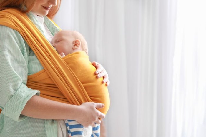 Klasická elastická šatka na nosenie detí