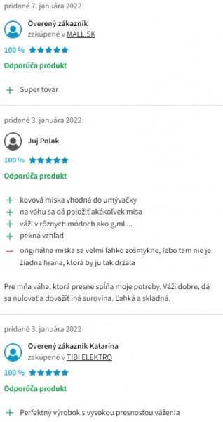 Recenzie a skúsenosti s kuchynskou váhou ETA Dori 6778