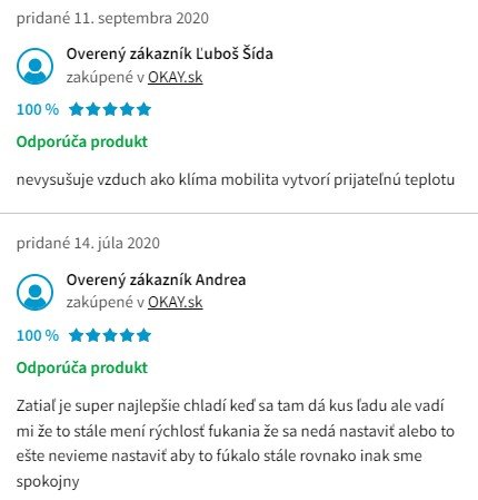 Recenzie a skúsenosti s ochladzovačom vzduchu Concept OV5200