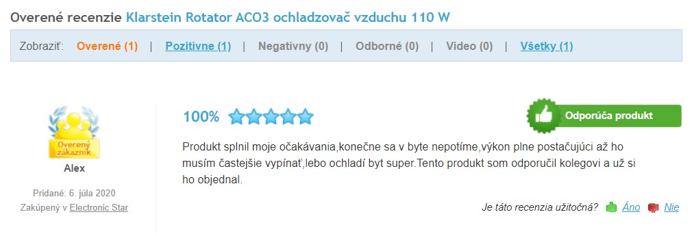 Recenzie a skúsenosti s ochladzovačom vzduchu Klarstein Rotator
